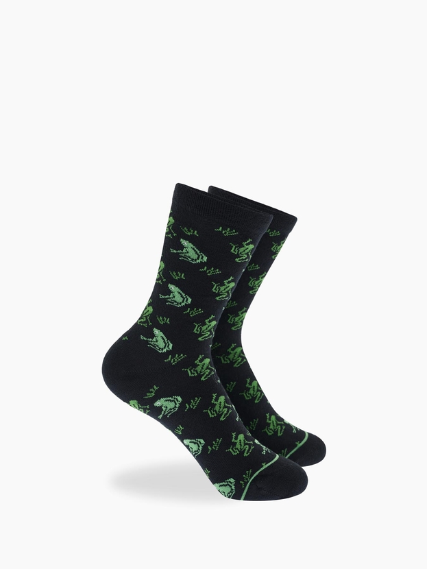 Kid's bamboo crew socks with print (3 pairs)