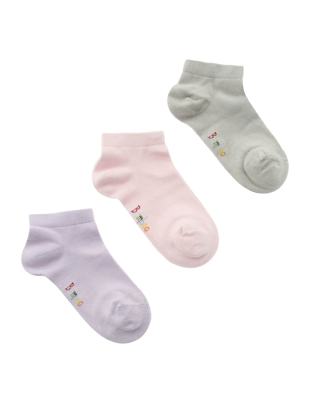 Kid's bamboo low cut socks (3 pairs)