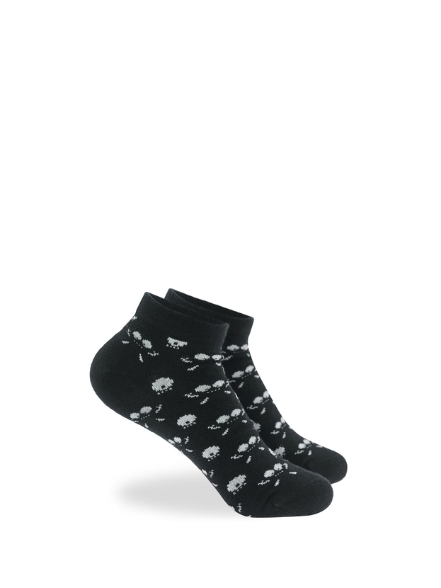 Kid's bamboo low cut socks with print (3 pairs)