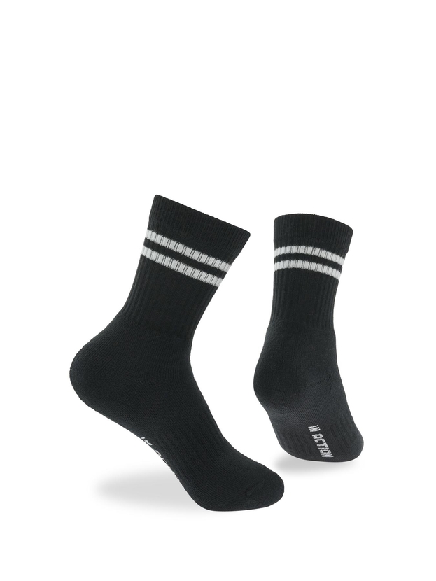 Kid's cotton sports socks with stripes