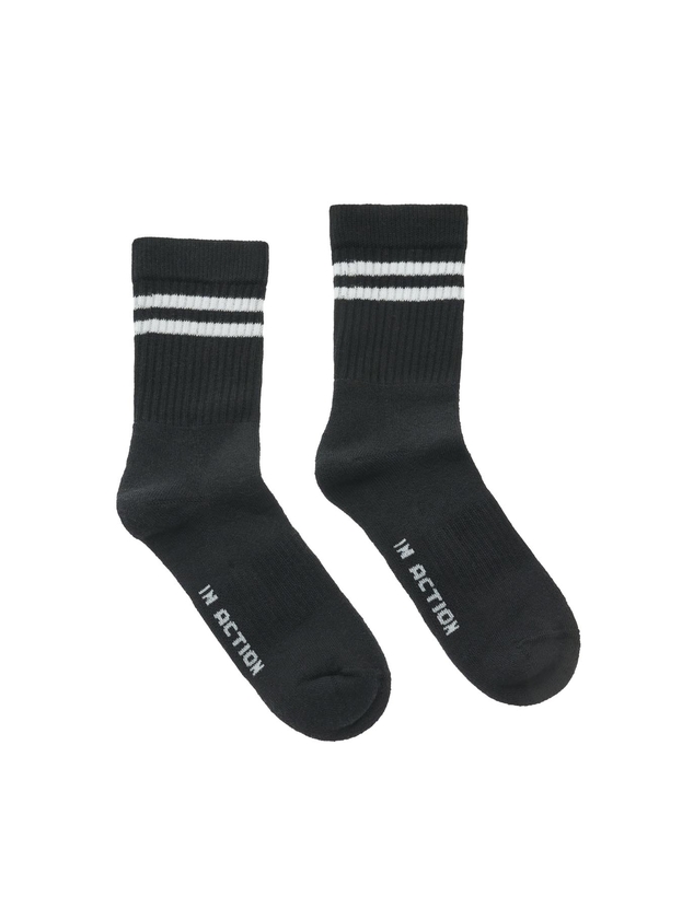 Kid's cotton sports socks with stripes