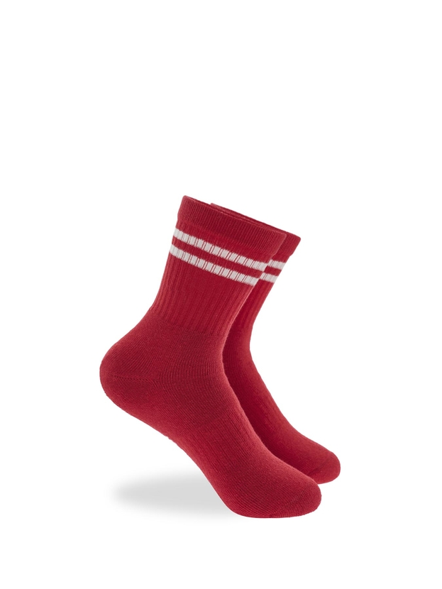 Kid's cotton sports socks with stripes