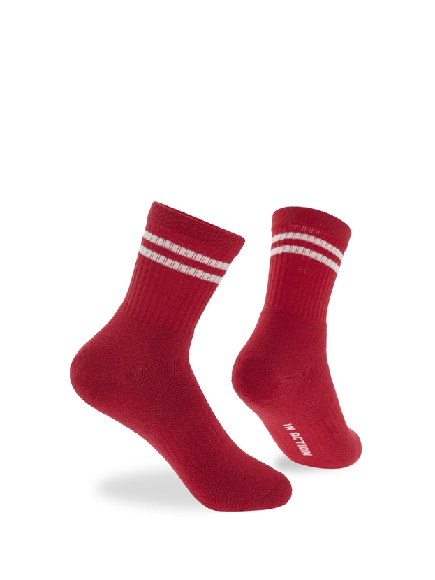 Kid's cotton sports socks with stripes