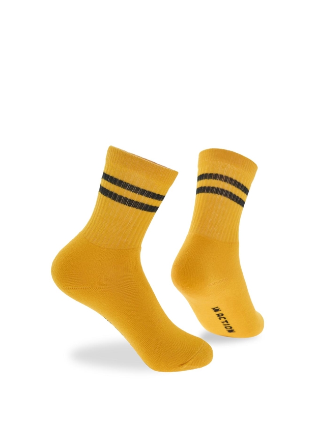 Kid's cotton sports socks with stripes
