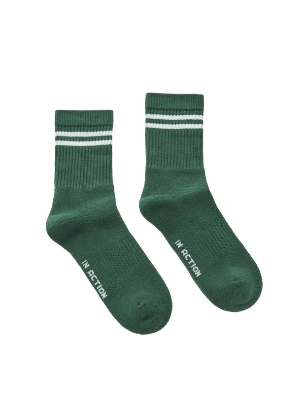 Kid's cotton sports socks with stripes