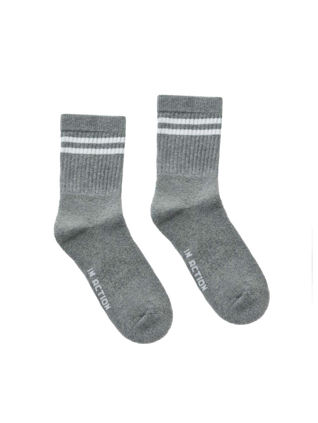 Kid's cotton sports socks with stripes