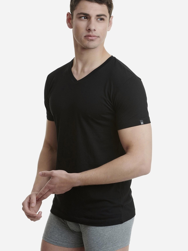 Cotton V-neck t-shirt