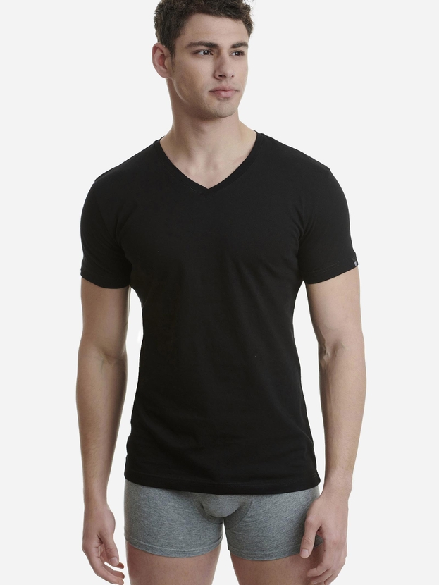 Cotton V-neck t-shirt