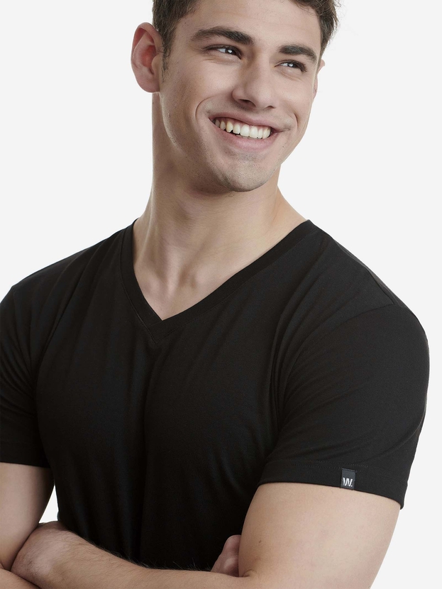 Cotton V-neck t-shirt