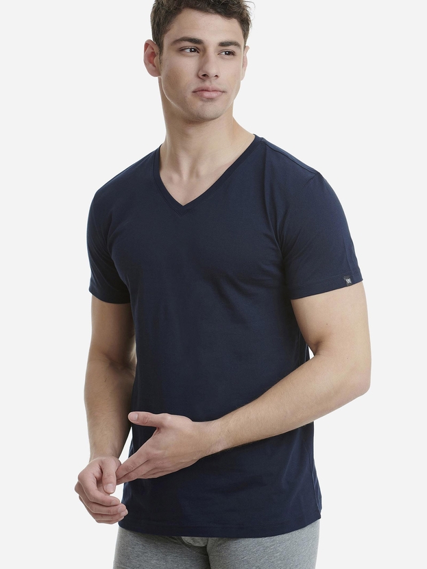 Cotton V-neck t-shirt