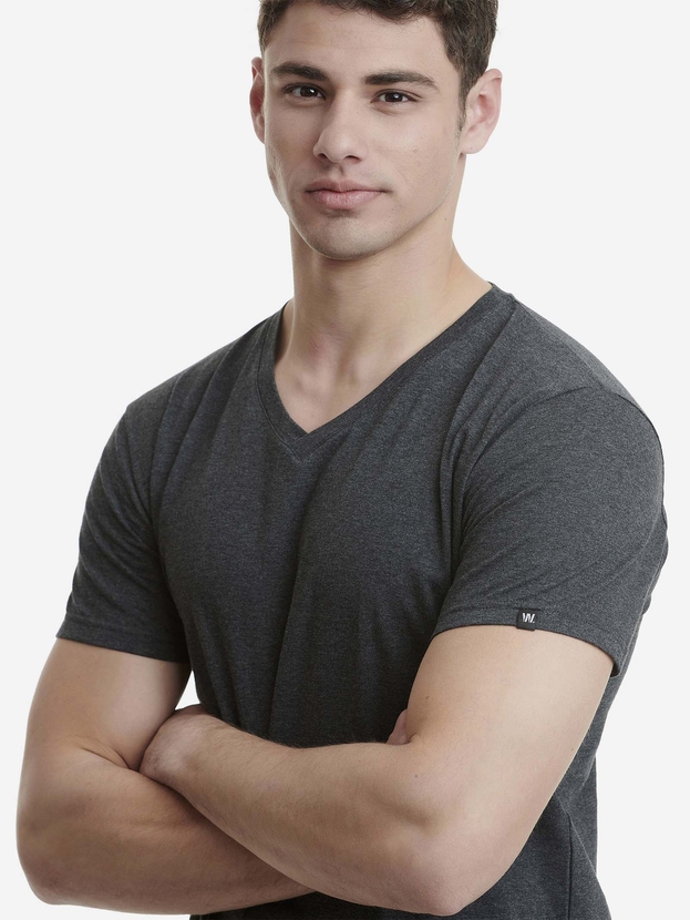 Cotton V-neck t-shirt