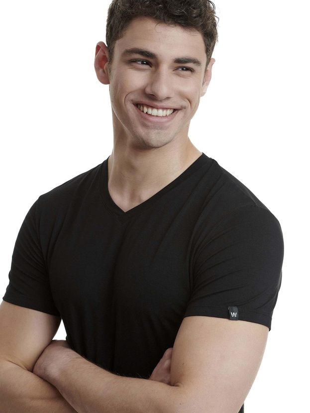 V-neck t-shirt από bamboo