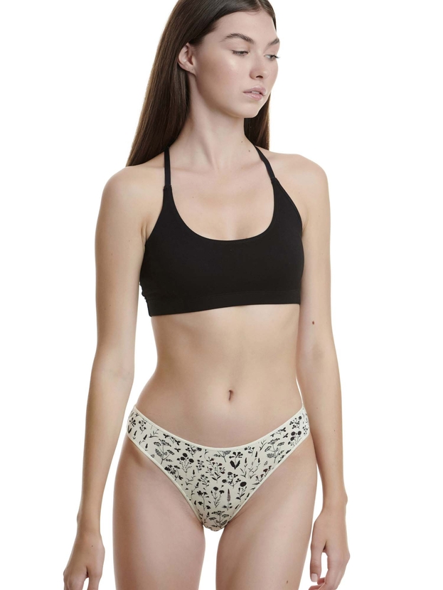 Σλιπ εμπριμέ απο bamboo (2 τμχ.)