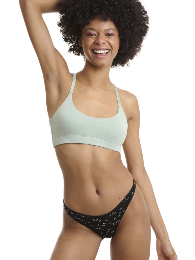 Τάνγκα εμπριμέ απο bamboo (2 τμχ.)