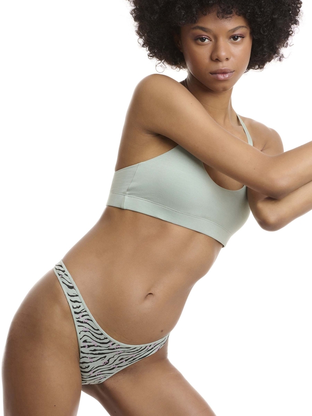 Τάνγκα εμπριμέ απο bamboo (2 τμχ.)