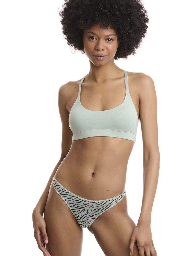 Τάνγκα εμπριμέ απο bamboo (2 τμχ.)