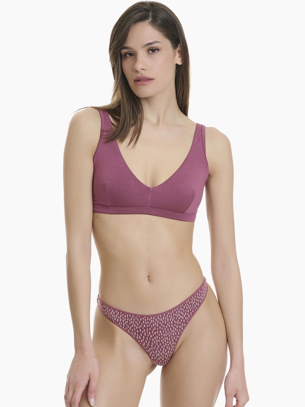 Τάνγκα εμπριμέ απο bamboo (2 τμχ.)