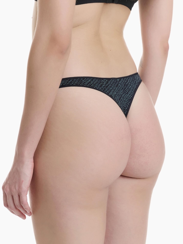 Printed bamboo thong (2-pack)