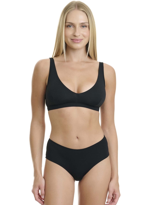 Hipster σλιπ από bamboo με δαντέλα στο τελείωμα