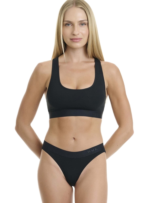 Cotton brief with elastic waistband