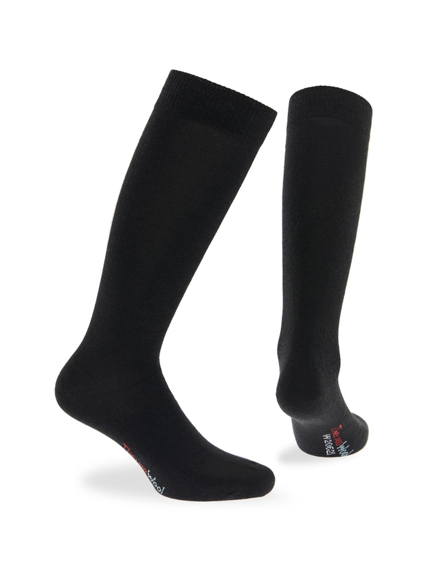 Wool knee high thermal socks