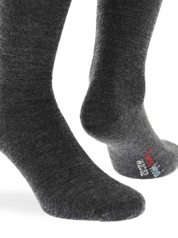 Wool knee high thermal socks