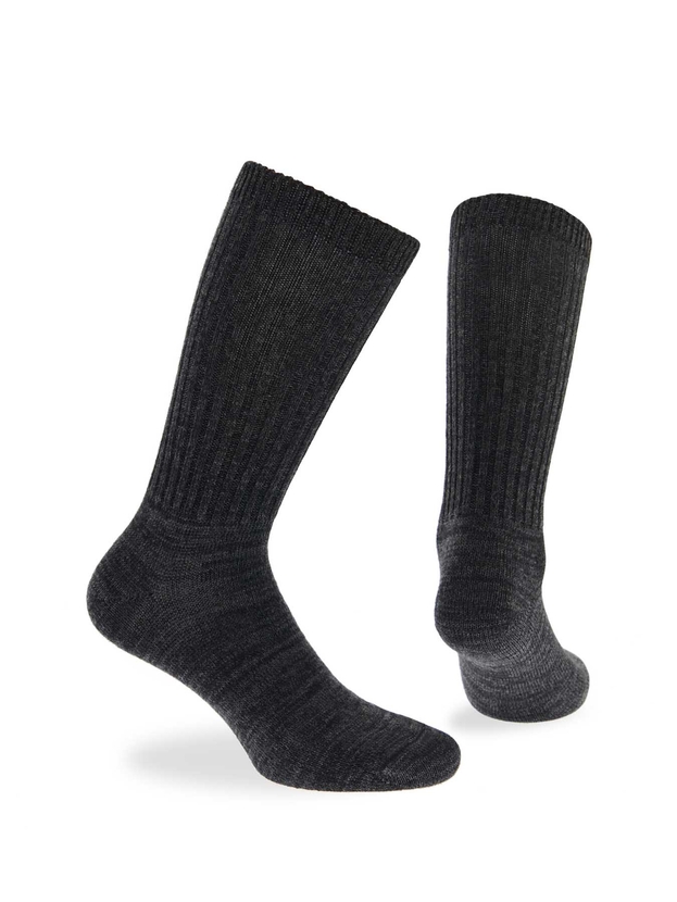 Wool ribbed thermal socks  