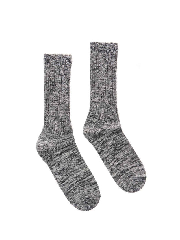 Wool ribbed thermal socks  