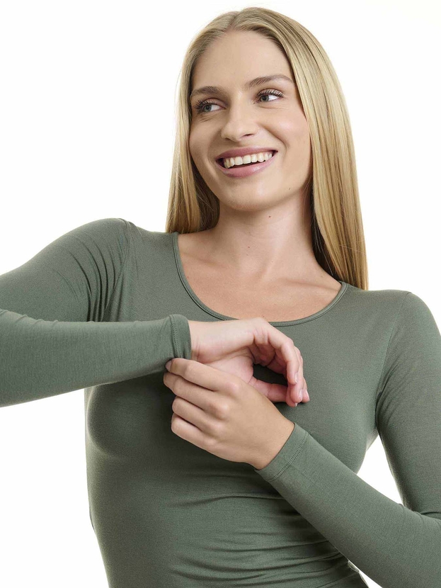 Μακρυμάνικο τοπ από bamboo