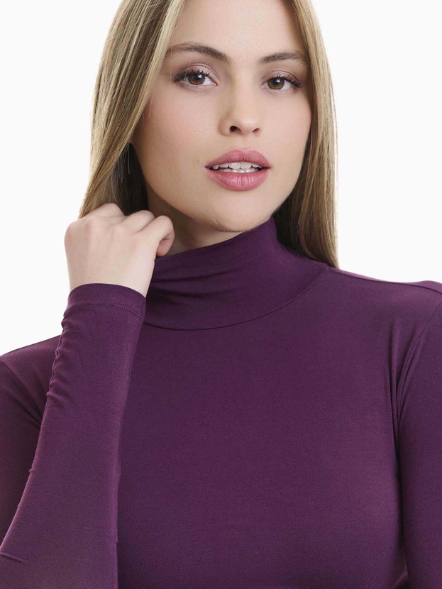 Μακρυμάνικο τοπ με ζιβάγκο από bamboo