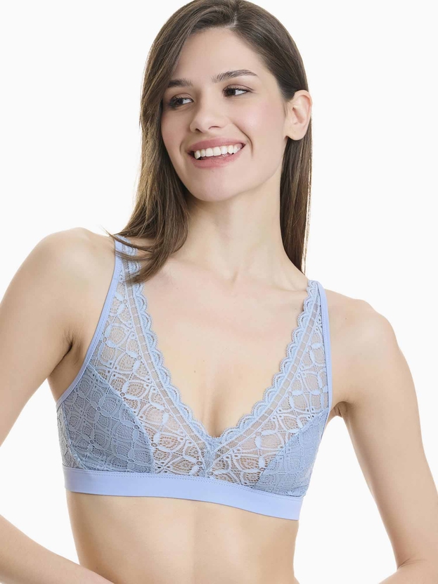 Lace triangle bralette