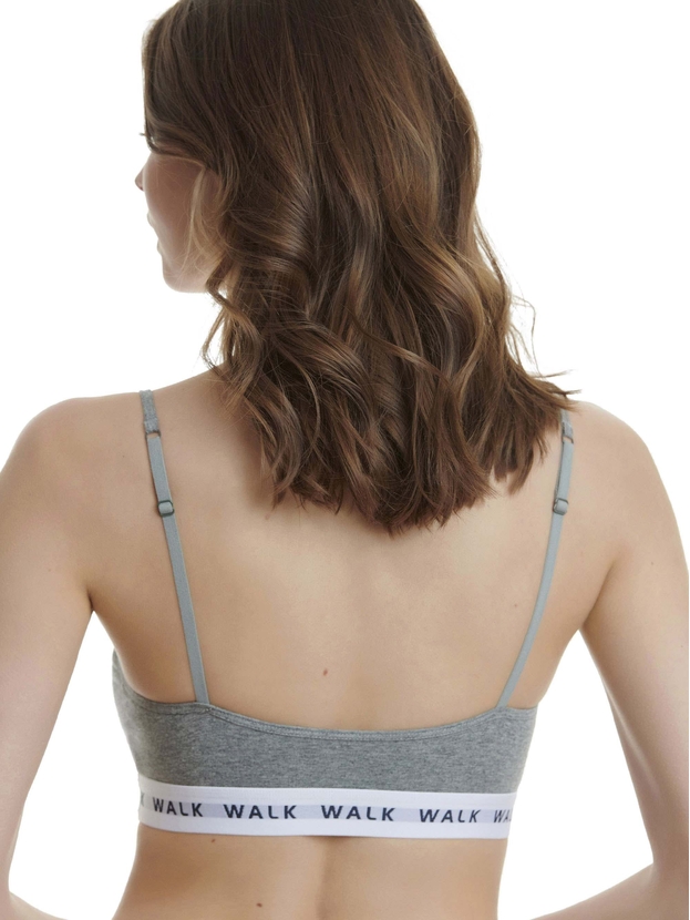 Cotton string bralette with elastic underband