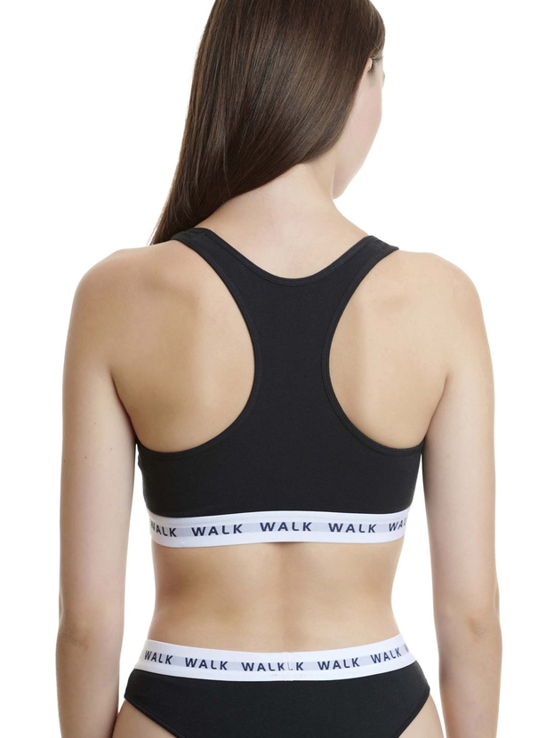 Cotton bralette with elastic underband