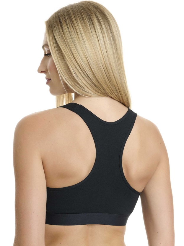 Βαμβακερό bralette με λάστιχο και φαρδιά τιράντα