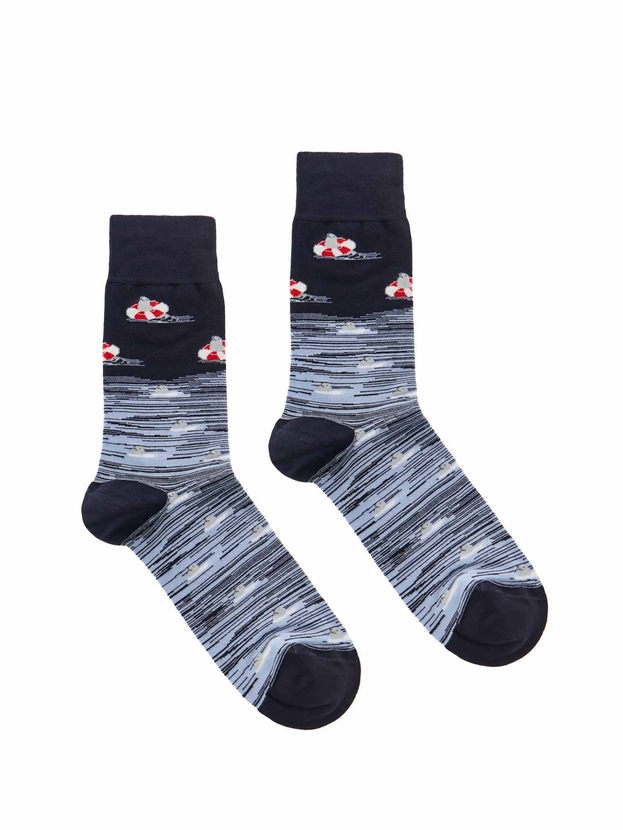 Bamboo seals crew socks