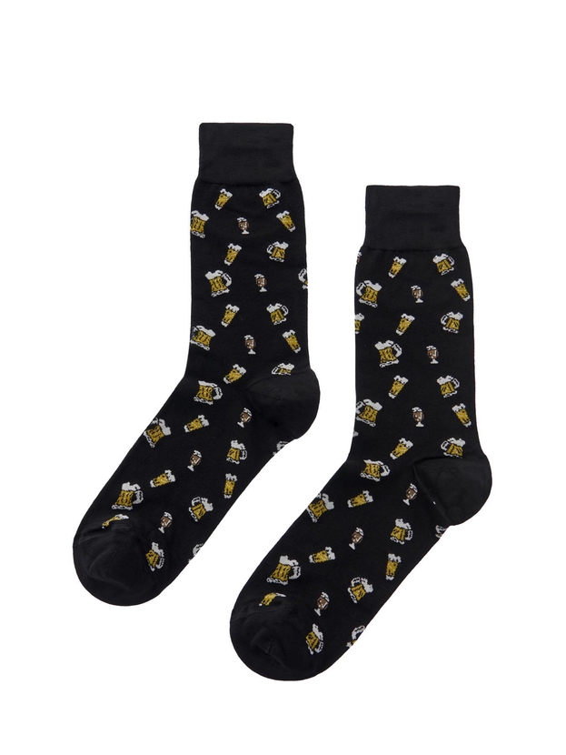 Κάλτσες από bamboo με σχέδιο μπύρες