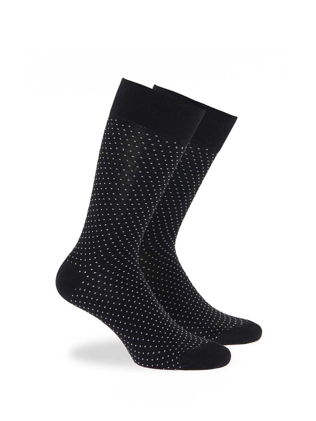 Bamboo crew socks with polka dots