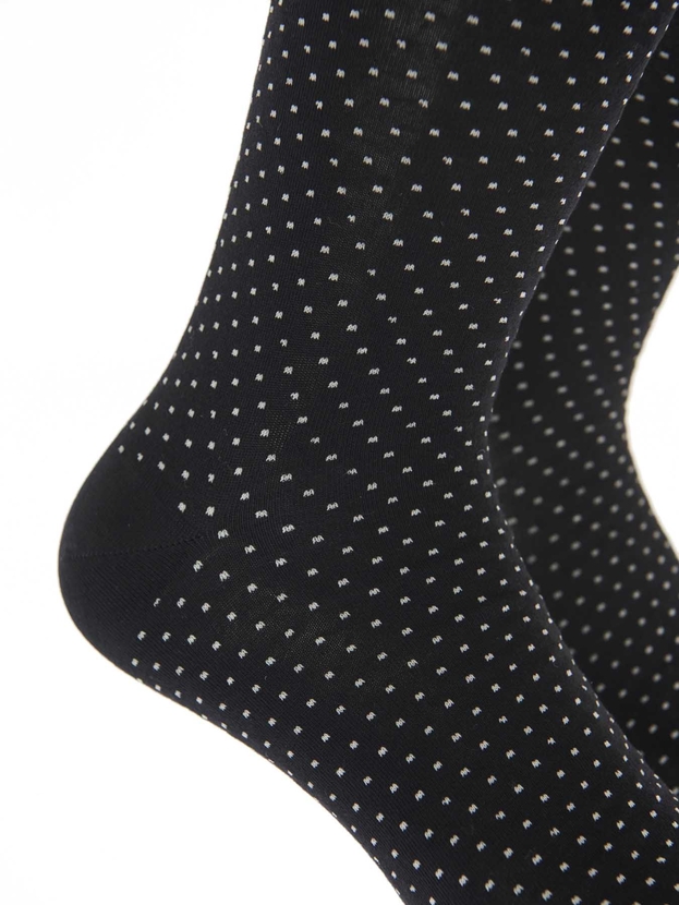 Bamboo crew socks with polka dots