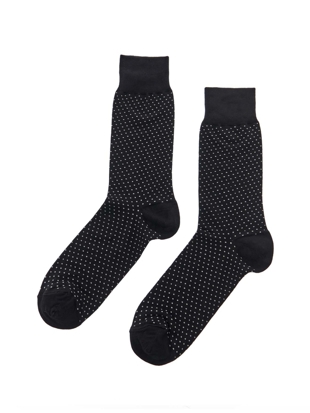 Bamboo crew socks with polka dots