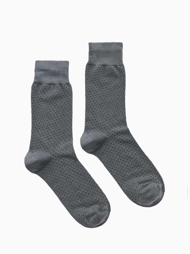 Bamboo crew socks with polka dots