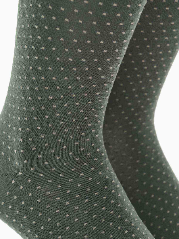 Bamboo crew socks with polka dots