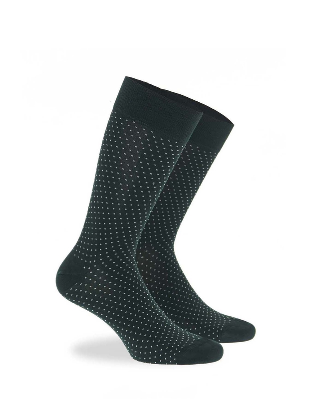 Bamboo crew socks with polka dots