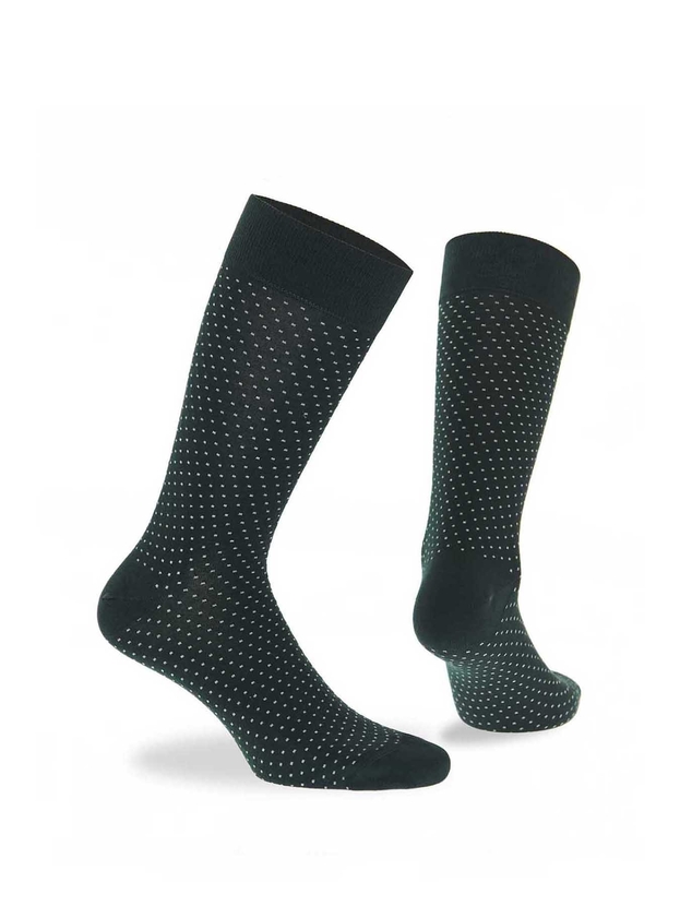 Bamboo crew socks with polka dots