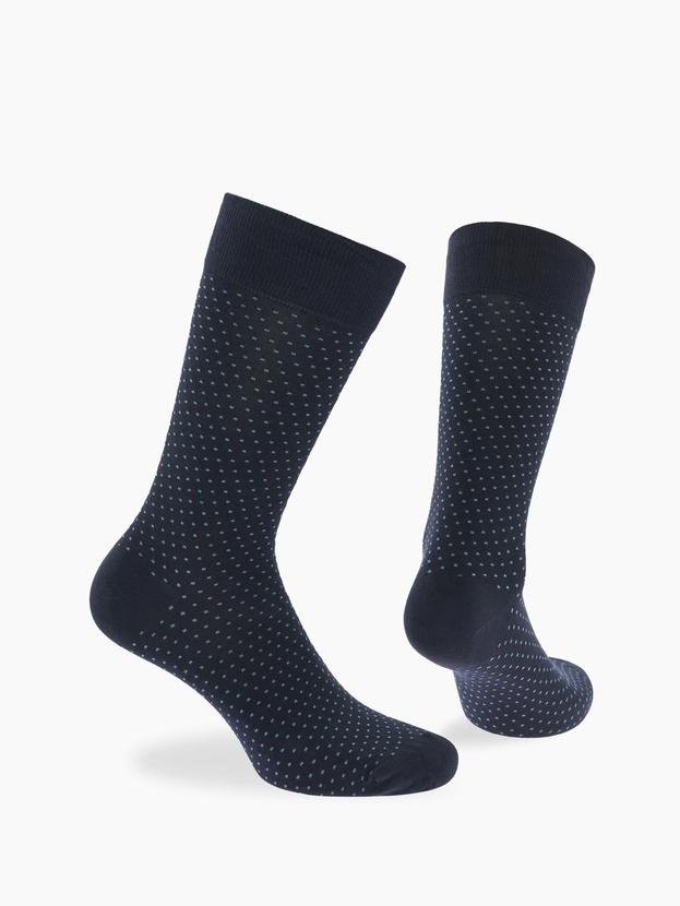 Bamboo crew socks with polka dots