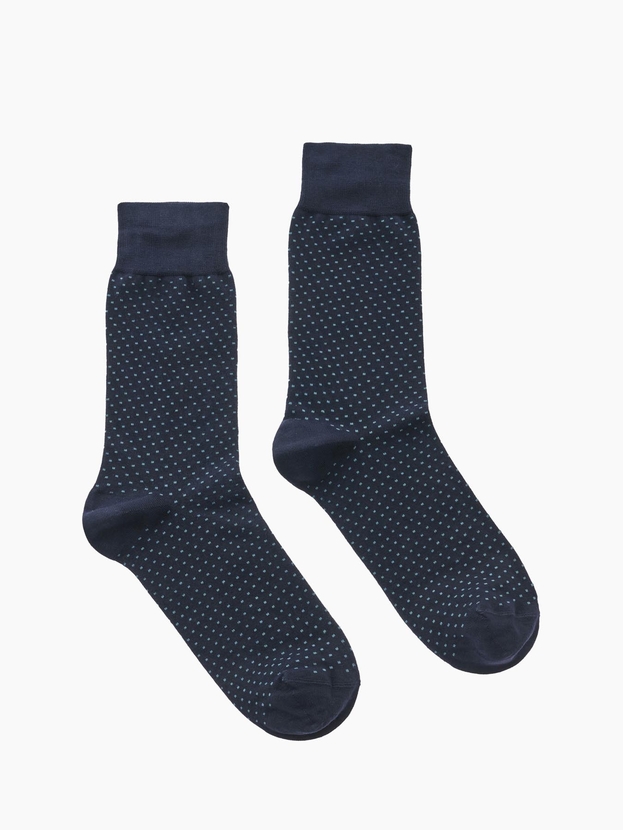 Bamboo crew socks with polka dots