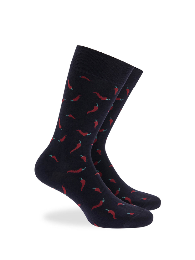 Bamboo chili crew socks