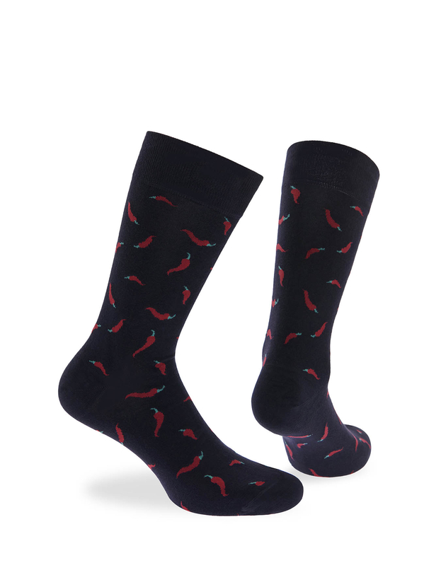 Bamboo chili crew socks