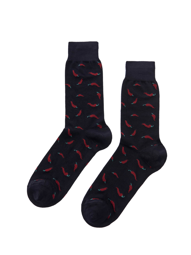 Bamboo chili crew socks