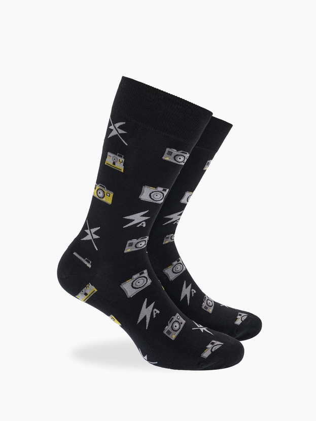 Κάλτσες από bamboo με σχέδιο camera