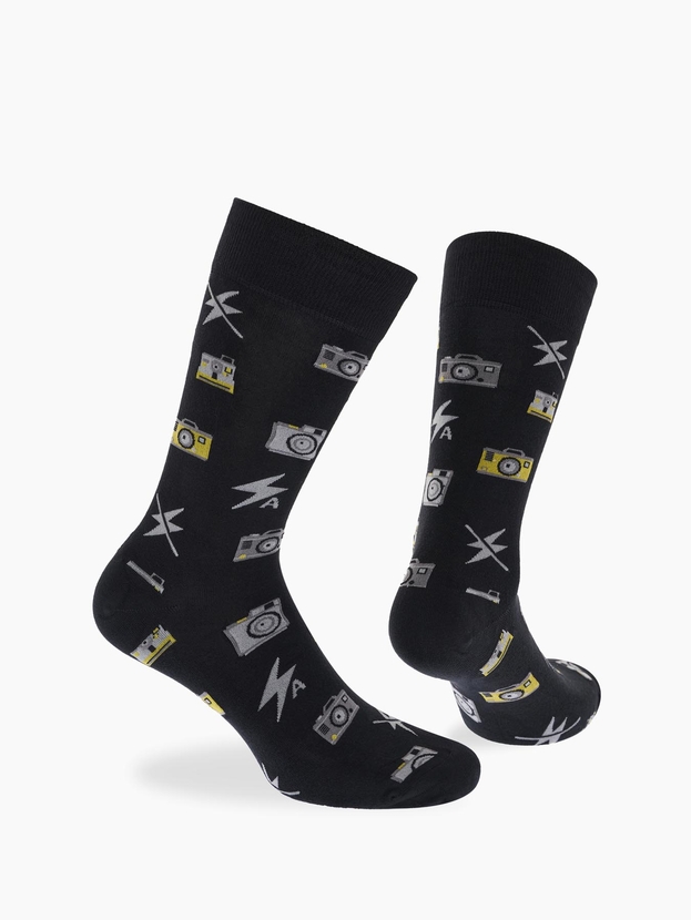 Κάλτσες από bamboo με σχέδιο camera